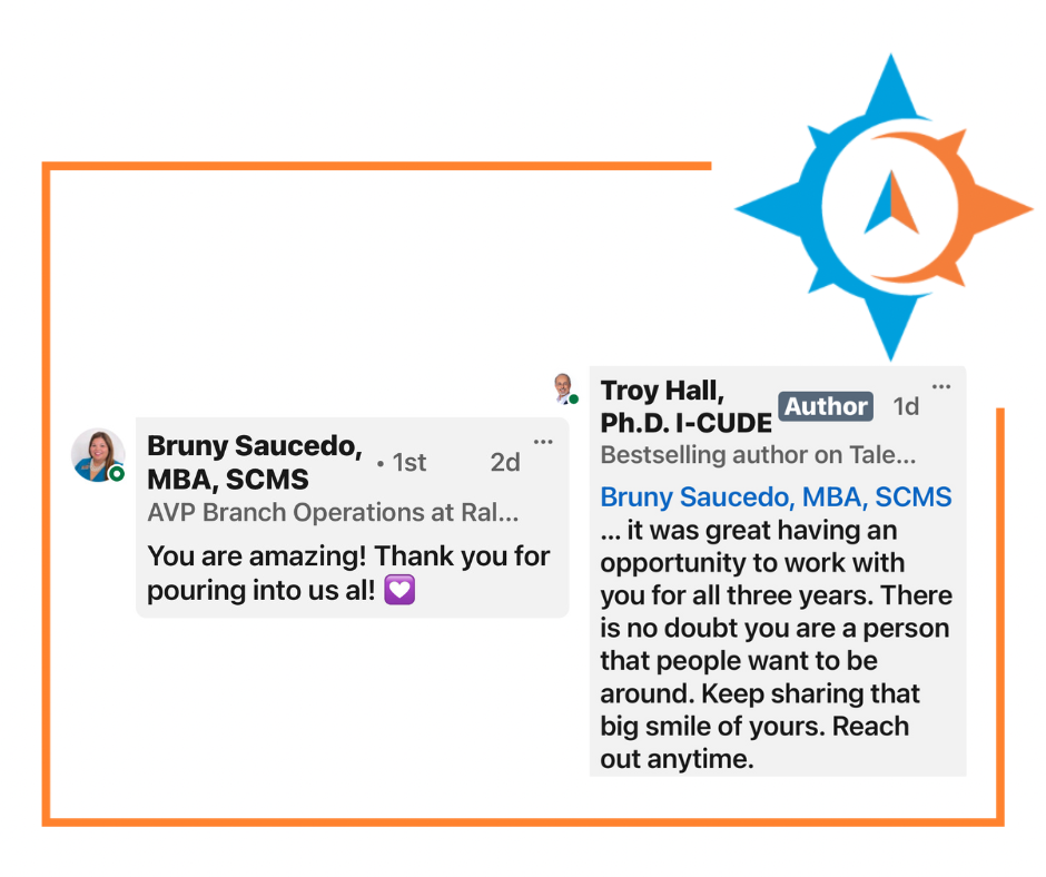Testimonial from AVP Branch Operations at Rally Credit Union - You are amazing! Thank you for pouring into us all!